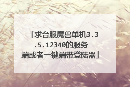 求台服魔兽单机3.3.5.12340的服务端或者一键端带登陆器