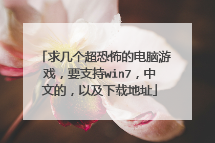 求几个超恐怖的电脑游戏,要支持win7,中文的,以及下载地址
