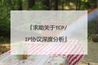 求助关于TCP/IP协议深度分析