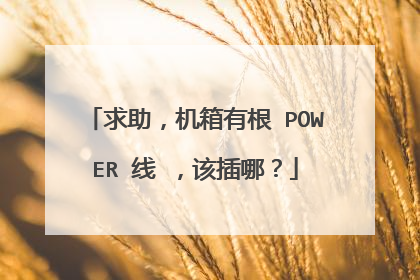 求助，机箱有根 POWER 线 ，该插哪？