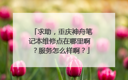 求助,重庆神舟笔记本维修点在哪里啊?服务怎么样啊?