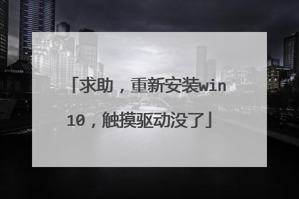 求助,重新安装win10,触摸驱动没了