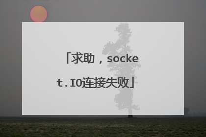 求助,socket.IO连接失败