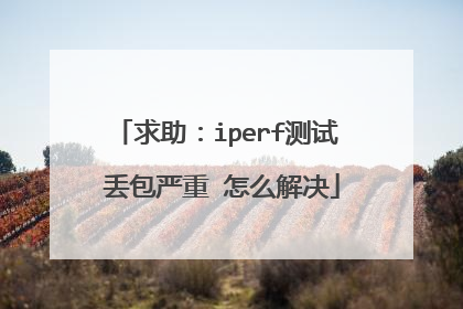求助:iperf测试 丢包严重 怎么解决