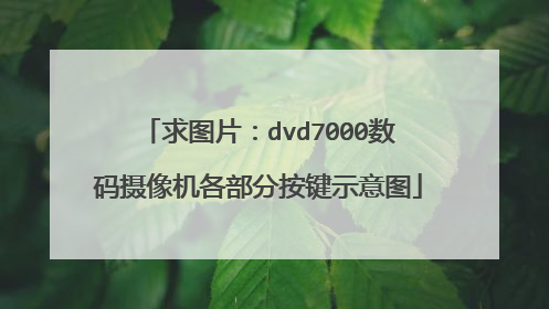 求图片：dvd7000数码摄像机各部分按键示意图