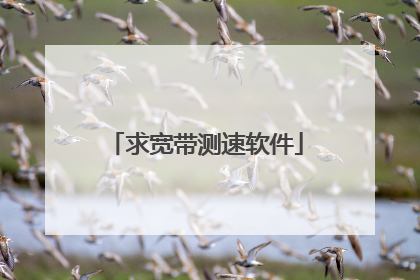 求宽带测速软件