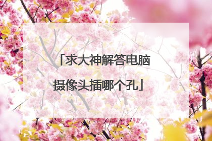 求大神解答电脑摄像头插哪个孔