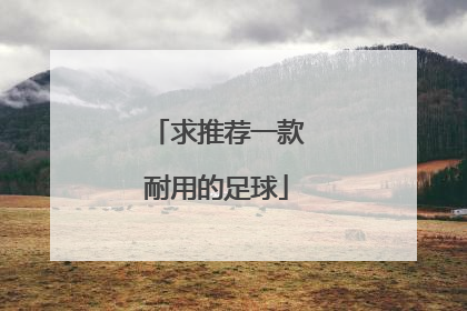 求推荐一款耐用的足球