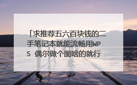 求推荐五六百块钱的二手笔记本就能流畅用WPS 偶尔做个图啥的就行 有没有大神给推荐一下 性价比高一些 打工人最后的倔强了