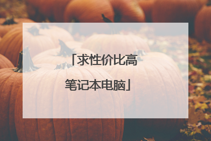 求性价比高笔记本电脑