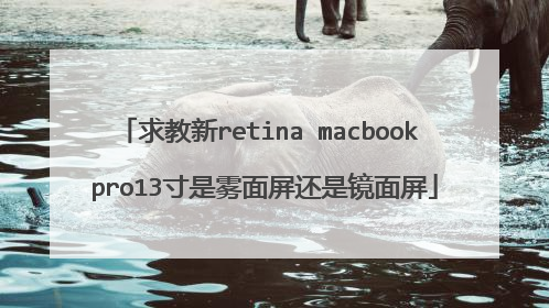 求教新retina macbook pro13寸是雾面屏还是镜面屏