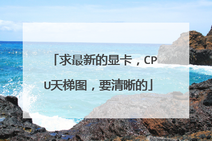 求最新的显卡，CPU天梯图，要清晰的