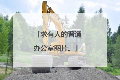 求有人的普通办公室图片。