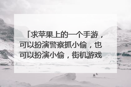 求苹果上的一个手游,可以扮演警察抓小偷,也可以扮演小偷,街机游戏,小偷还可以偷钻石,被抓住了有铁笼