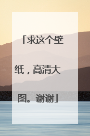求这个壁纸，高清大图。谢谢