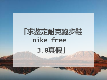 求鉴定耐克跑步鞋nike free 3.0真假