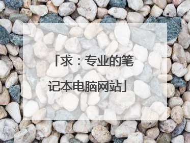 求:专业的笔记本电脑网站