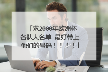 求2000年欧洲杯各队大名单 最好带上他们的号码！！！！