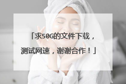 求50G的文件下载,测试网速,谢谢合作!