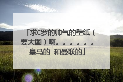 求C罗的帅气的壁纸（要大图）啊。。。。。。皇马的 和曼联的