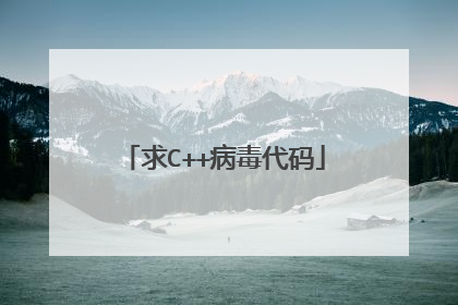 求C++病毒代码