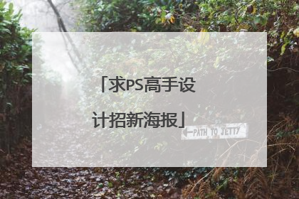 求PS高手设计招新海报