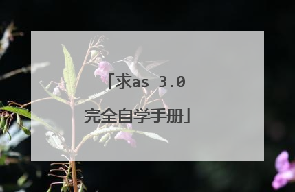 求as 3.0完全自学手册