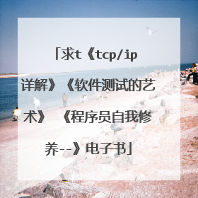 求t《tcp/ip详解》《软件测试的艺术》 《程序员自我修养--》电子书