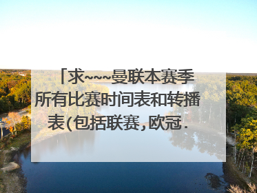 求~~~曼联本赛季所有比赛时间表和转播表(包括联赛,欧冠...) !!