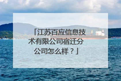 江苏百应信息技术有限公司宿迁分公司怎么样?