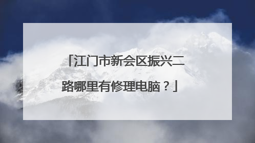 江门市新会区振兴二路哪里有修理电脑?