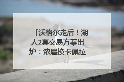 沃格尔走后！湖人2套交易方案出炉：浓眉换卡佩拉，威少换希尔德