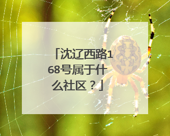 沈辽西路168号属于什么社区？