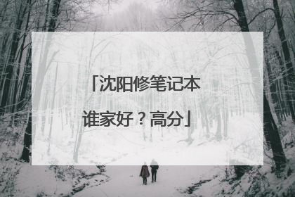 沈阳修笔记本谁家好?高分