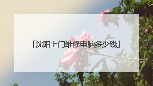 沈阳上门维修电脑多少钱