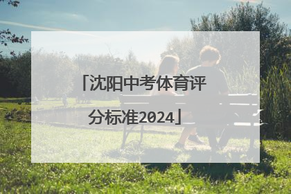 沈阳中考体育评分标准2024