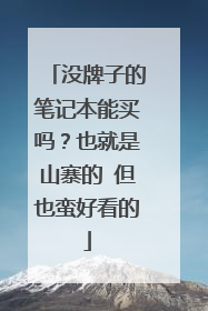 没牌子的笔记本能买吗？也就是山寨的 但也蛮好看的