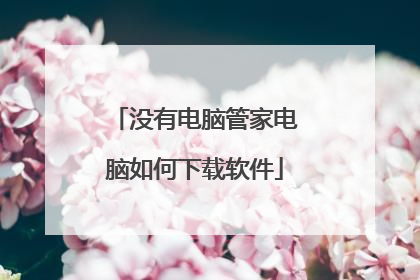 没有电脑管家电脑如何下载软件
