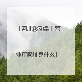 河北移动掌上营业厅网址是什么