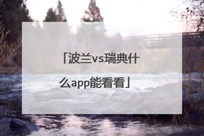 波兰vs瑞典什么app能看看