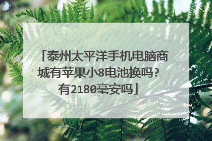 泰州太平洋手机电脑商城有苹果小8电池换吗?有2180毫安吗