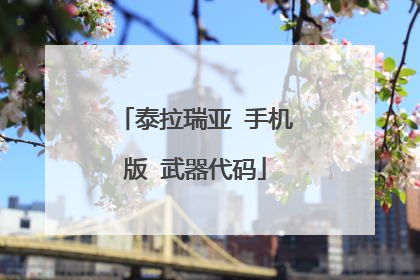 泰拉瑞亚 手机版 武器代码