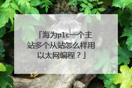 海为plc一个主站多个从站怎么样用以太网编程？