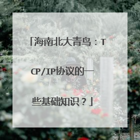 海南北大青鸟:TCP/IP协议的一些基础知识?