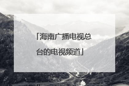 海南广播电视总台的电视频道