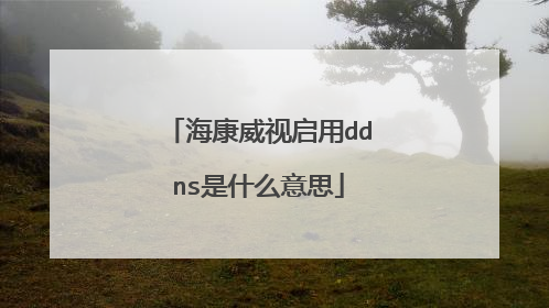 海康威视启用ddns是什么意思