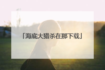 海底大猎杀在那下载