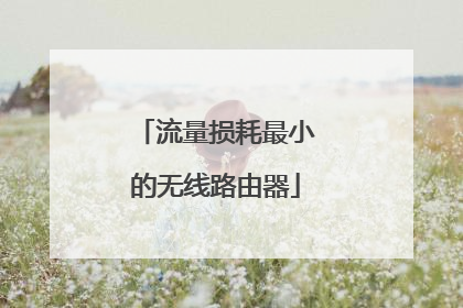流量损耗最小的无线路由器