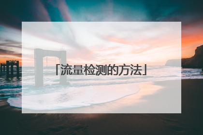 流量检测的方法