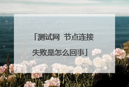 测试网 节点连接失败是怎么回事